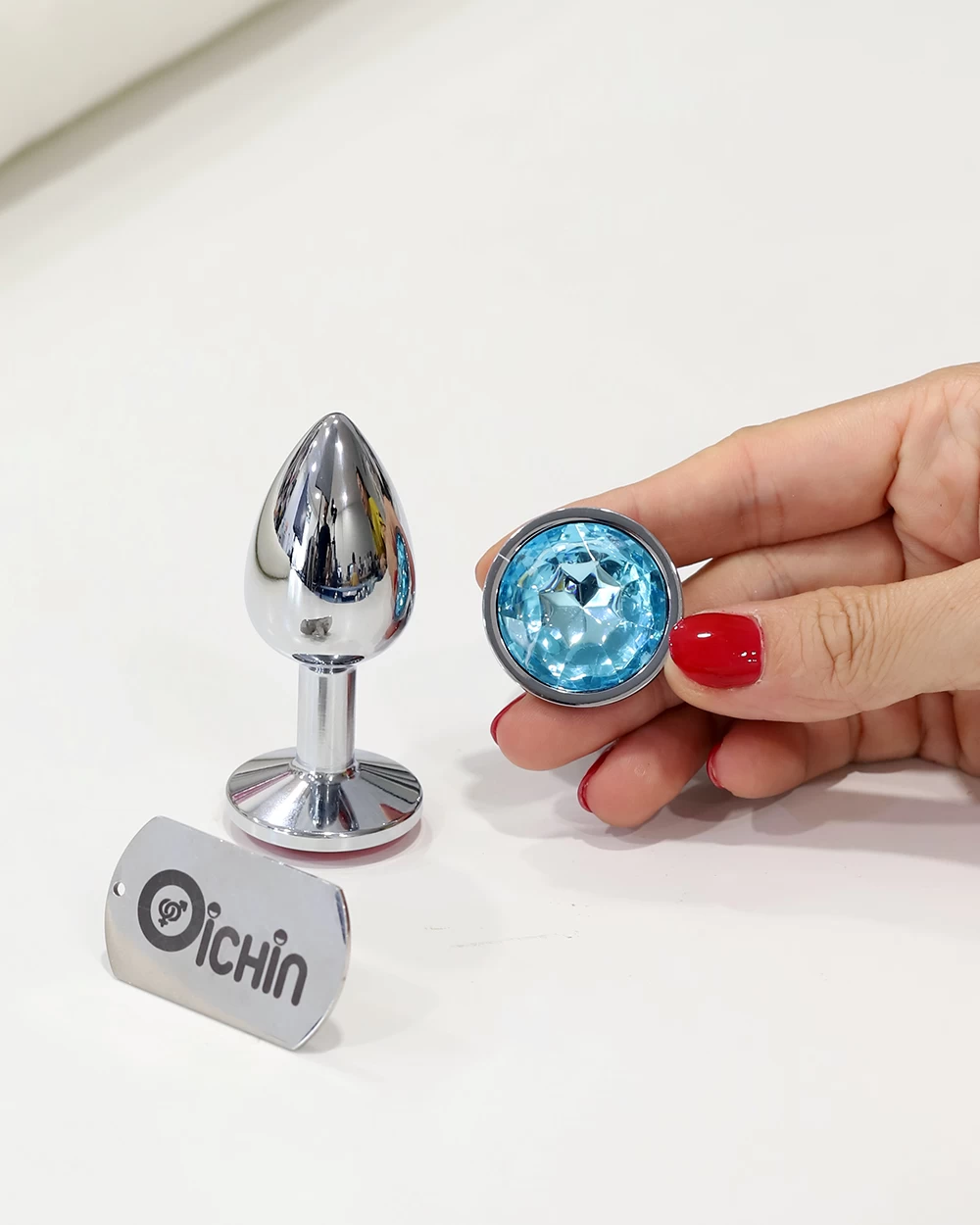 Phích cắm hậu môn màu xanh dương