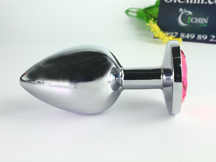 Phích cắm hậu môn inox nhiều màu xinh lung linh 3 kích thước sang trọng