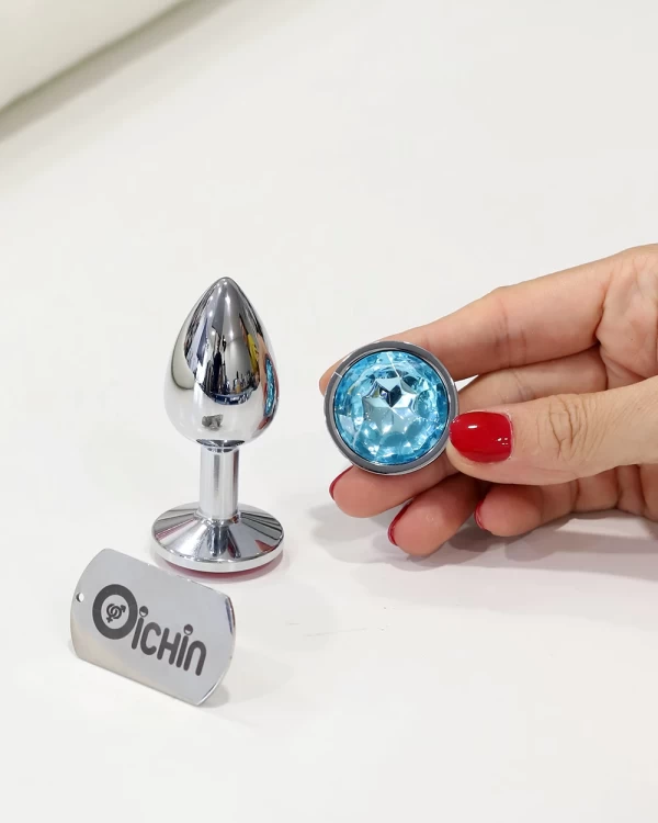 Phích Cắm Hậu Môn INOX Đính Đá Sang Trọng Nhiều Màu Size Lựa 