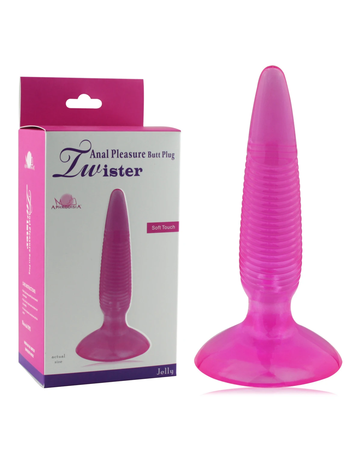 Twister Anal silicone mềm mịn nhiều vân thú vị đồ chơi kích thích