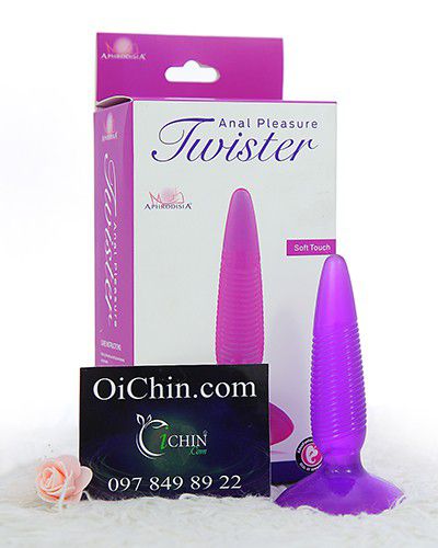 Twister Anal silicone mềm mịn nhiều vân thú vị đồ chơi kích thích