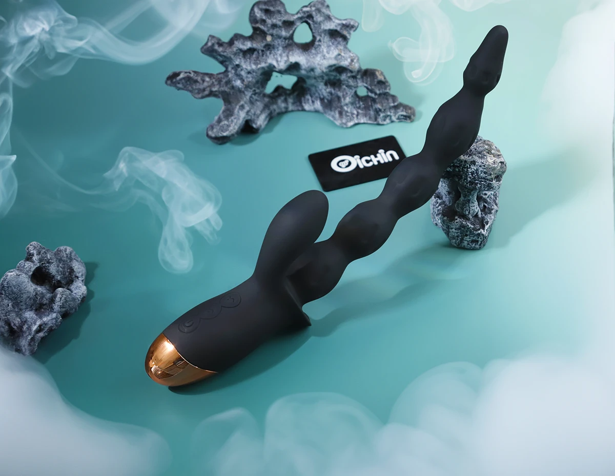 Đồ chơi hậu môn Black Pull Beads rung 10 chế độ silicon êm ái Đồ chơi hậu môn Black Pull Beads rung 10 chế độ silicon êm ái