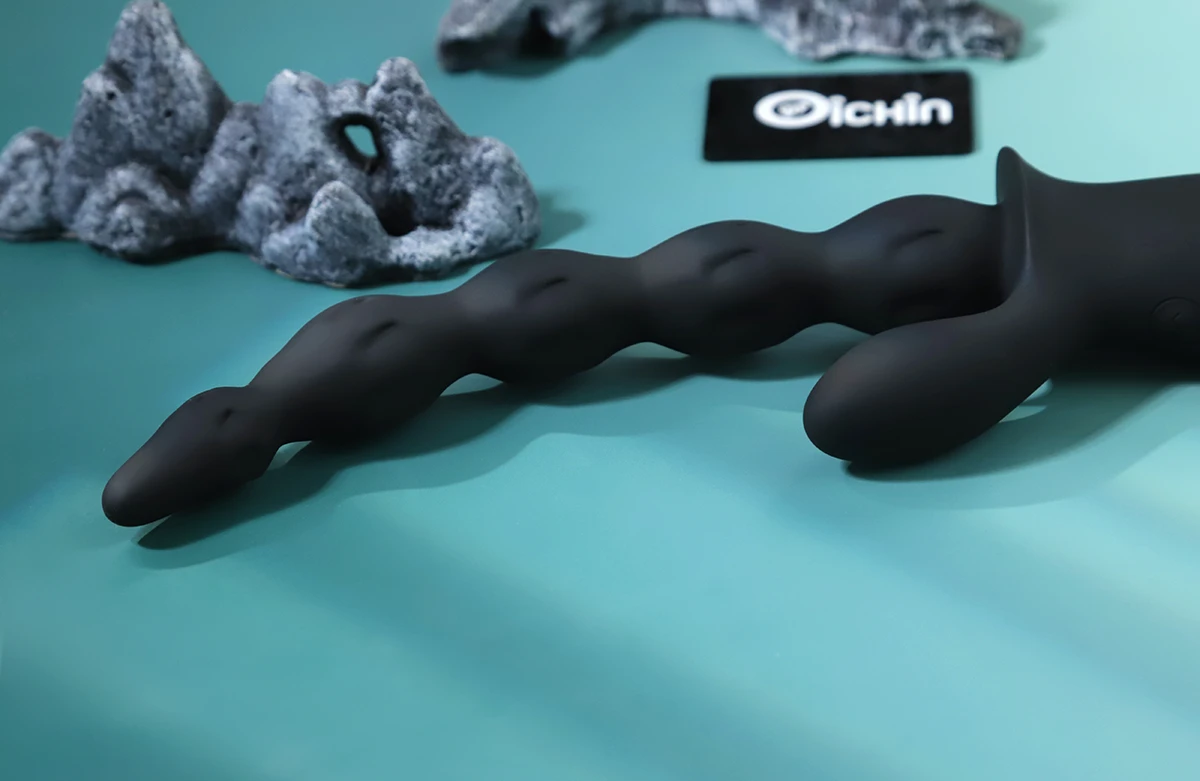 Đồ chơi hậu môn Black Pull Beads rung 10 chế độ silicon êm ái Đồ chơi hậu môn Black Pull Beads rung 10 chế độ silicon êm ái