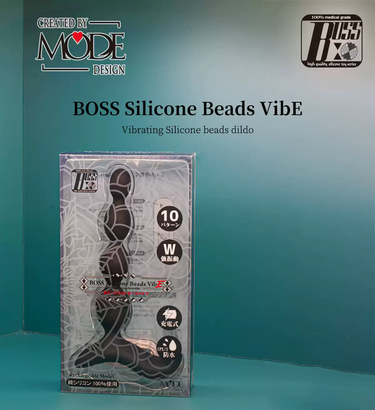 Sextoy hậu môn silicone mềm dẻo Mode-design Boss 10 chế độ rung kích thích