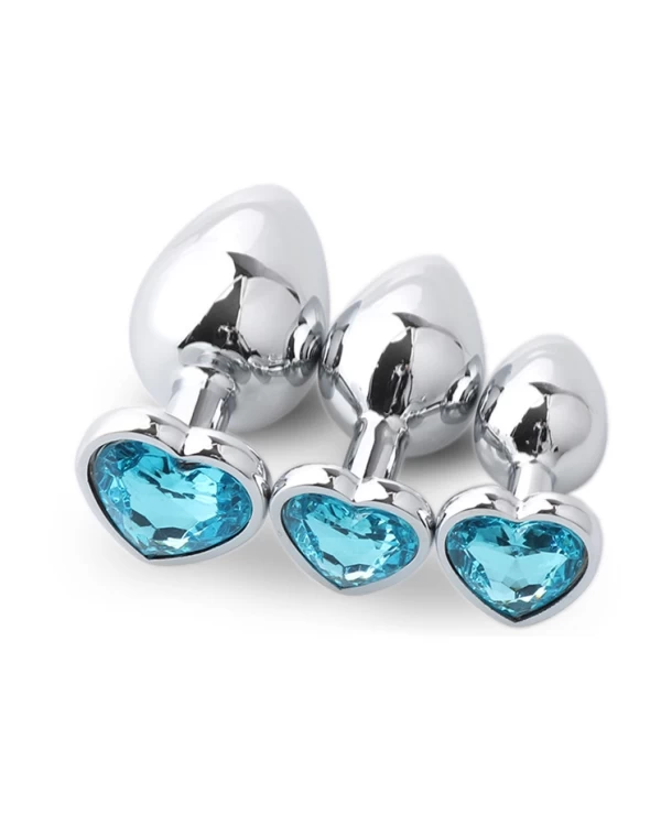 Phích cắm hậu môn trái tim inox sang trọng kích thước nhỏ gọn 