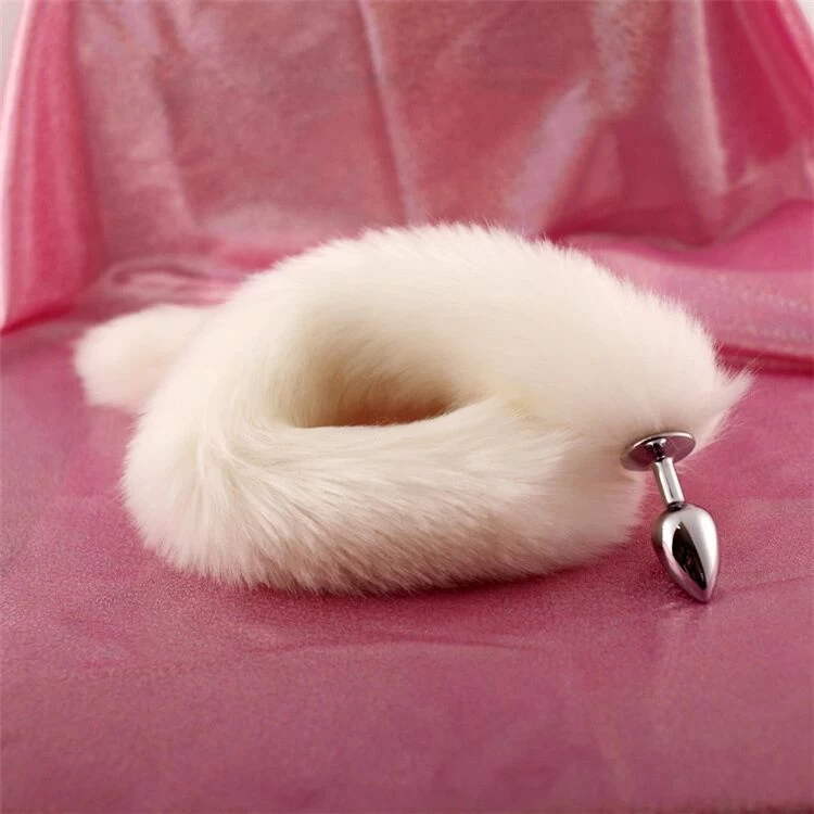 Đuôi cáo cosplay 80cm nhôm cao cấp kèm phích cắm hậu môn