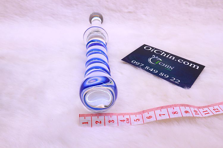 Sextoy thủy tinh hậu môn xoắn tay cầm cao cấp Sextoy thủy tinh hậu môn xoắn tay cầm cao cấp