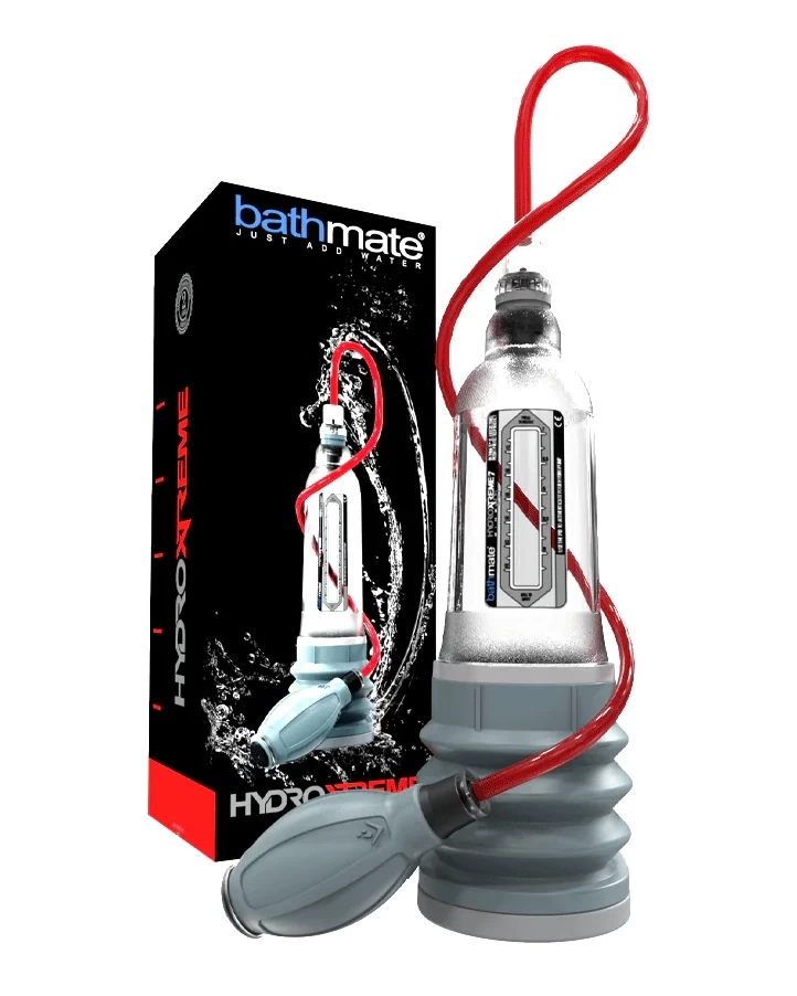 Bathmate HydroXtreme 7 Wideboy Crystal Clear Máy tập dương vật an toàn hiệu quả