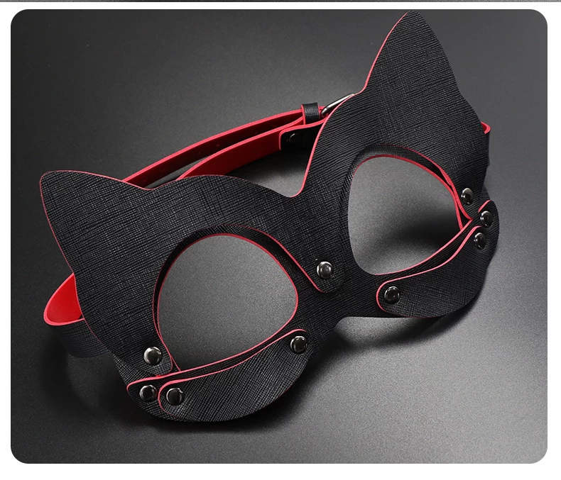 Soft Leather Fox Mask Sexy Erotic BDSM Mystery Play