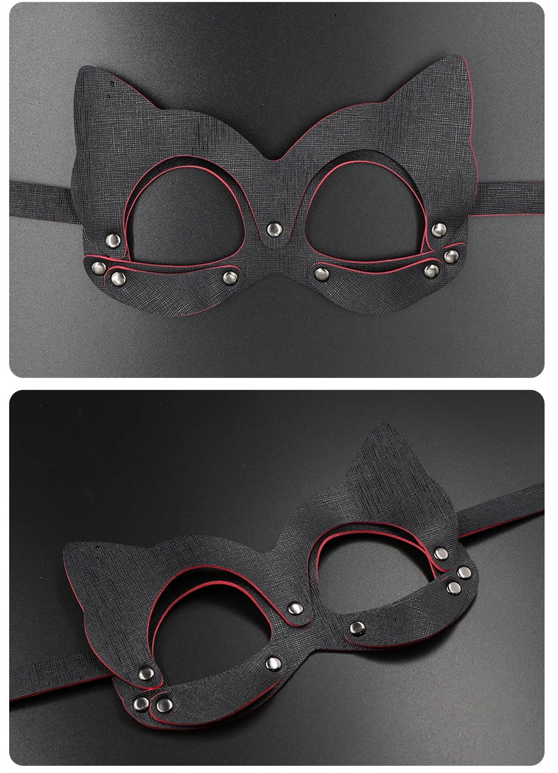 Soft Leather Fox Mask Sexy Erotic BDSM Mystery Play