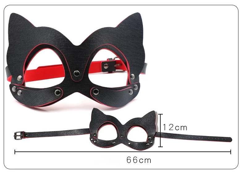 Soft Leather Fox Mask Sexy Erotic BDSM Mystery Play