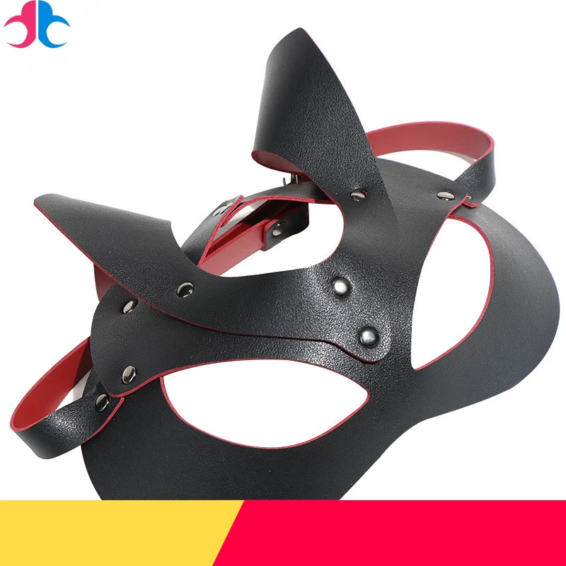 Soft Leather Fox Mask Sexy Erotic BDSM Mystery Play