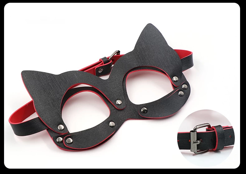 Soft Leather Fox Mask Sexy Erotic BDSM Mystery Play