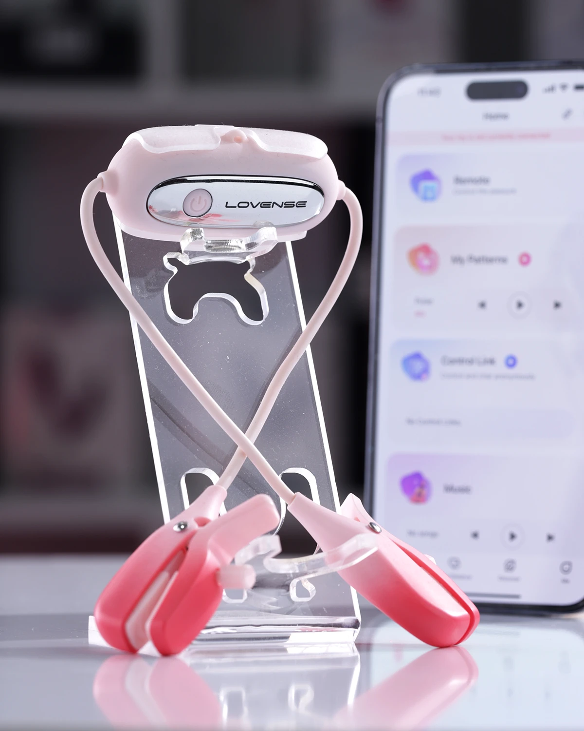 Lovense Gemini Adjustable Nipple Clamps App Controlled Vibrator