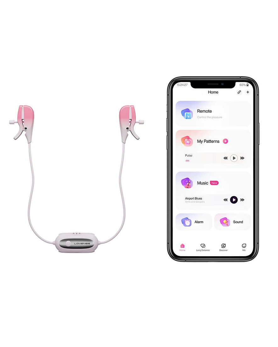 Kẹp Nhũ Hoa Lovense Gemini Điều Khiển App