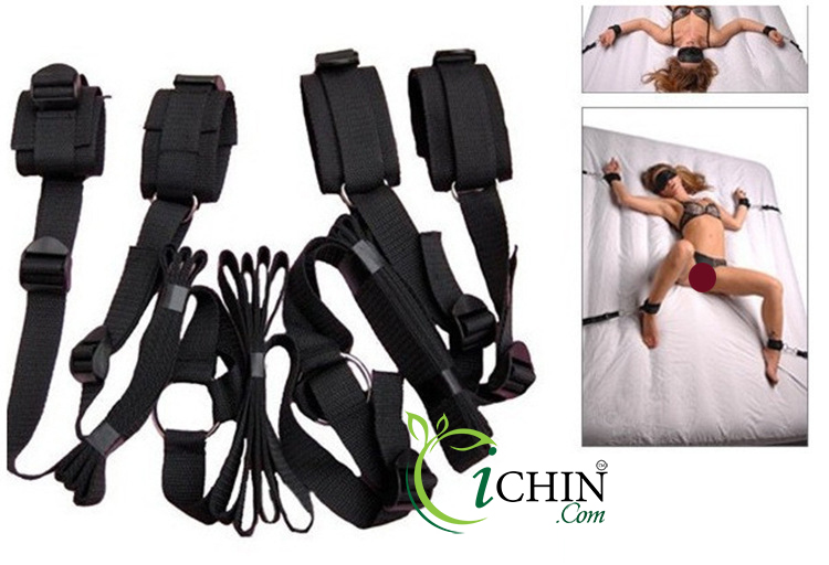 Bondage Restraint Set Adjustable 50 Shades Style BDSM Gear