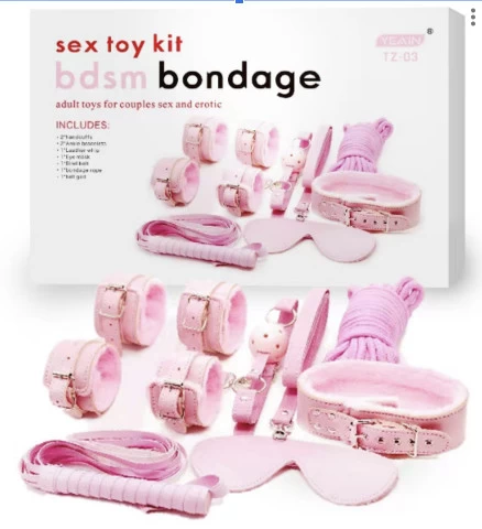 Yeain TZ-36 BDSM 8 Piece Bondage Set Erotic Restraint Kit