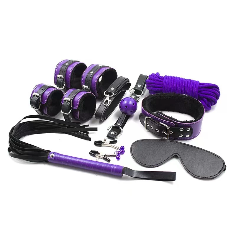 Yeain TZ-36 BDSM 8 Piece Bondage Set Erotic Restraint Kit