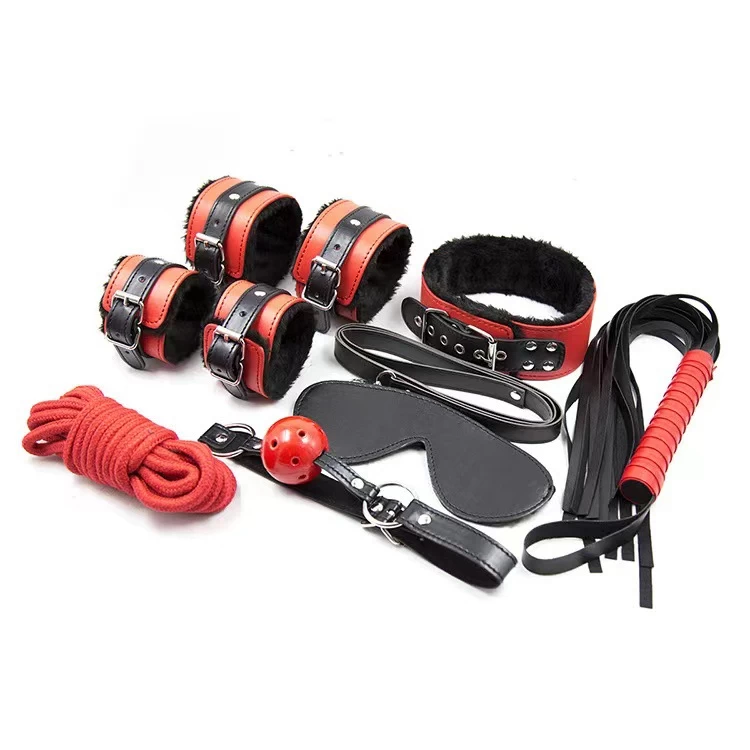 Yeain TZ-36 BDSM 8 Piece Bondage Set Erotic Restraint Kit