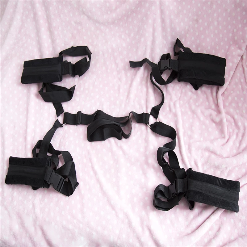 Bộ BDSM điều chỉnh gắn giường tiện lợi đam mê tăng khoái cảm