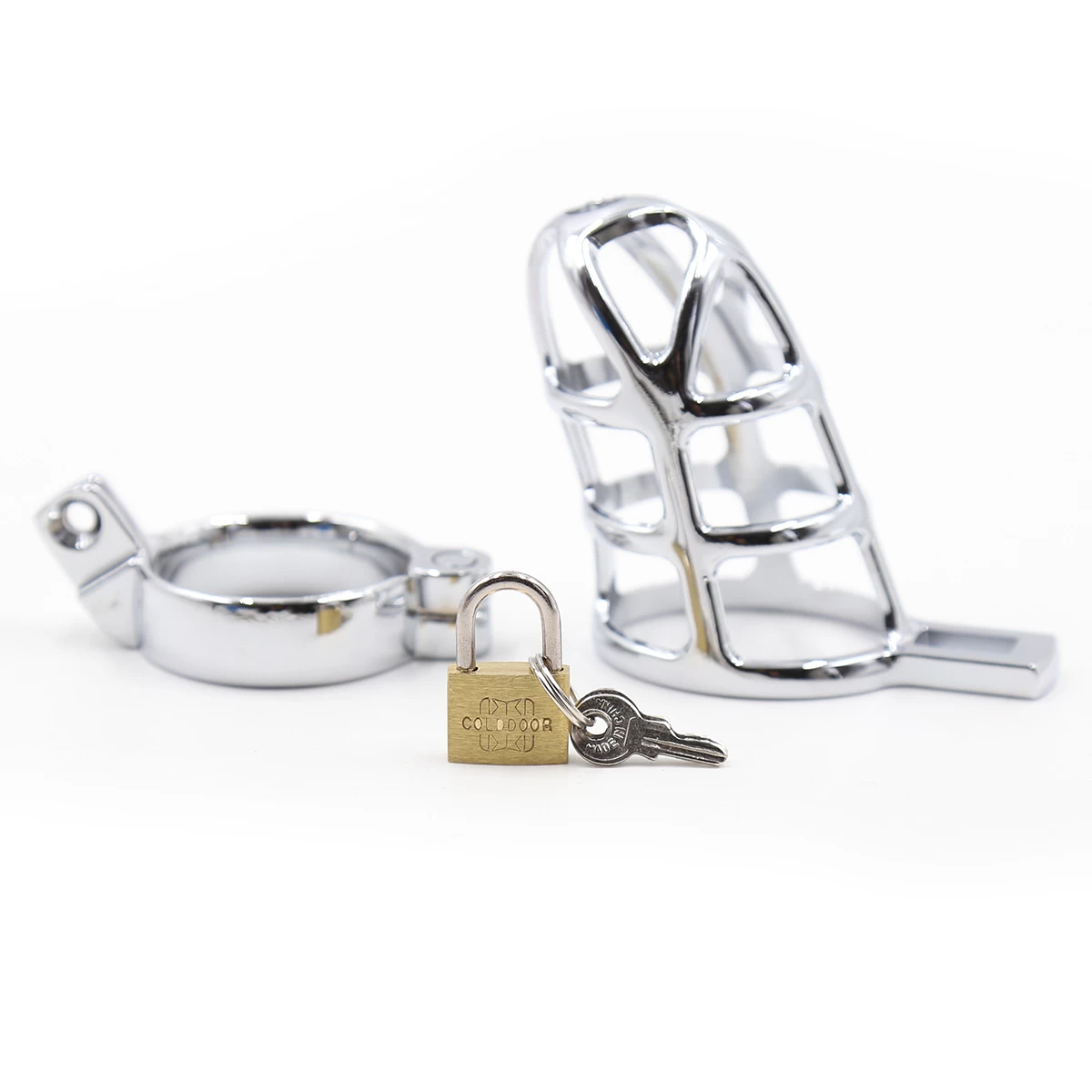 Durable Alloy Male Chastity Device BDSM Control Lock