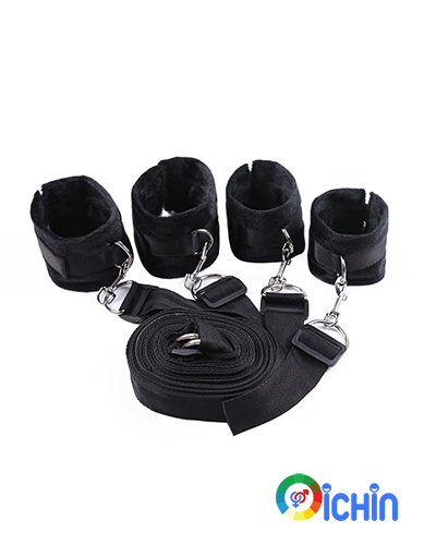 Bộ trói tay chân Bondage chất liệu mềm mịn co giãn thoải mái 