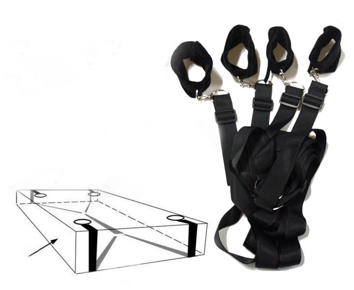 Soft Stretchy Bondage Restraint Handcuffs Set
