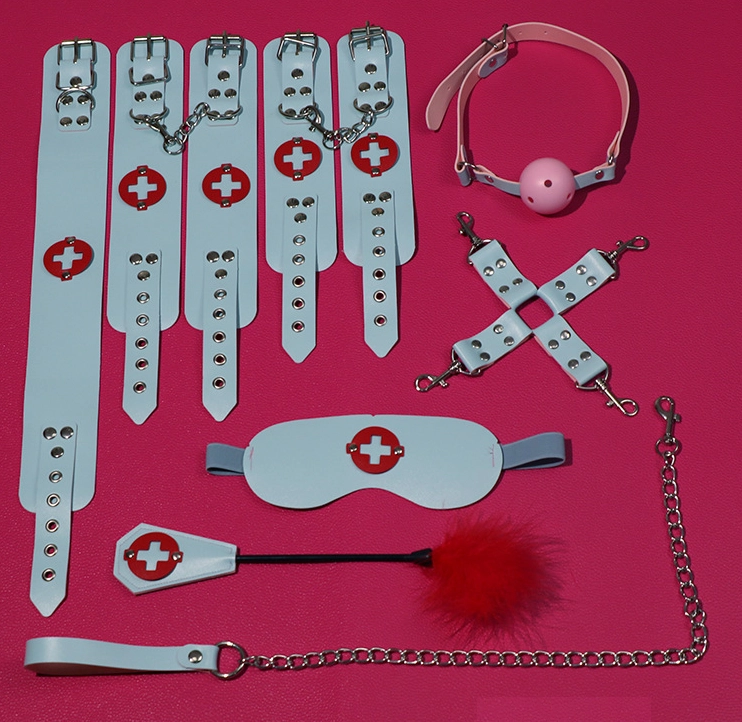 Bộ đồ cosplay y tá nữ 8 món BDSM sexy kích thích
