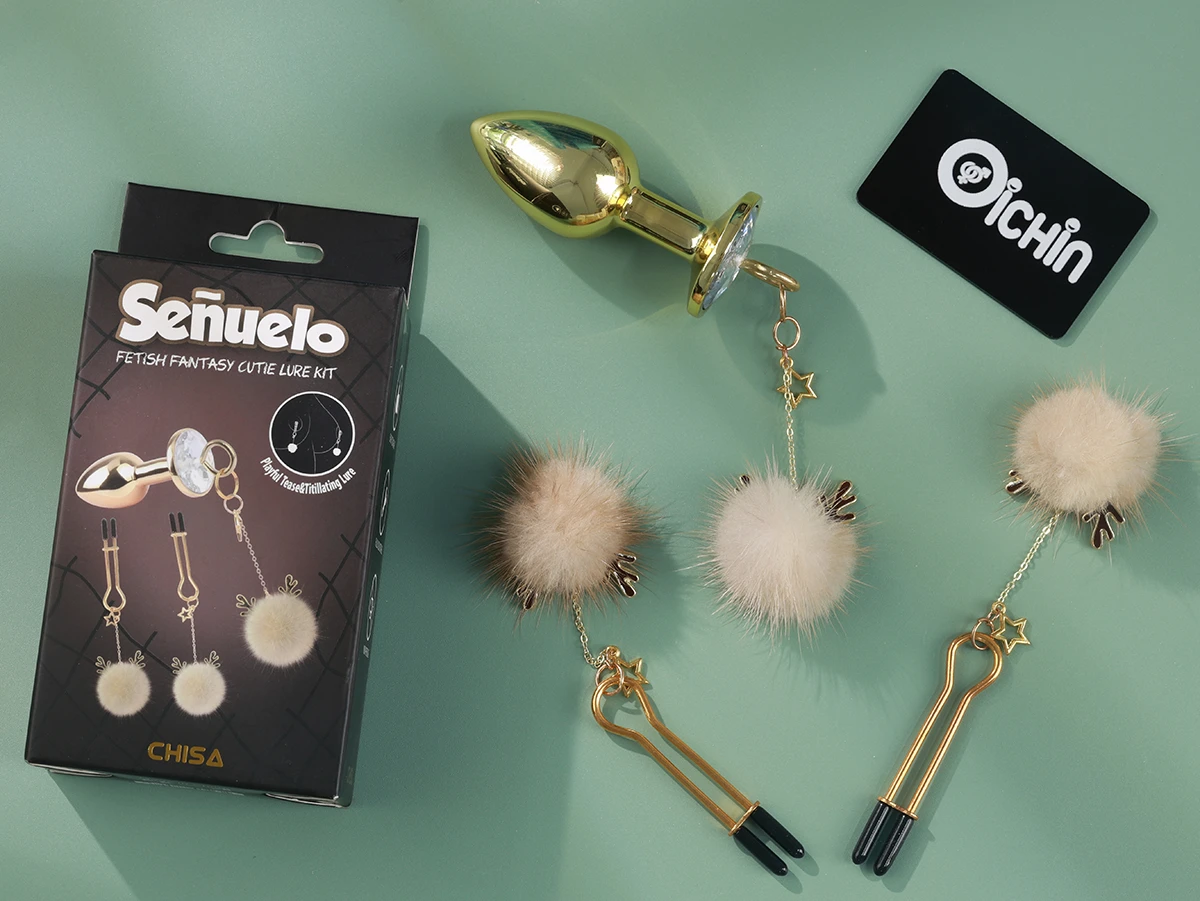 Chisa Senuelo Fetish Fantasy Nipple Clamps & Butt Plug