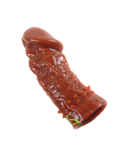  Nhập sỉ Bao cao su đôn dên WOLFTOOTH SLEEVE màu nâu có gai gân bi  loại tốt 