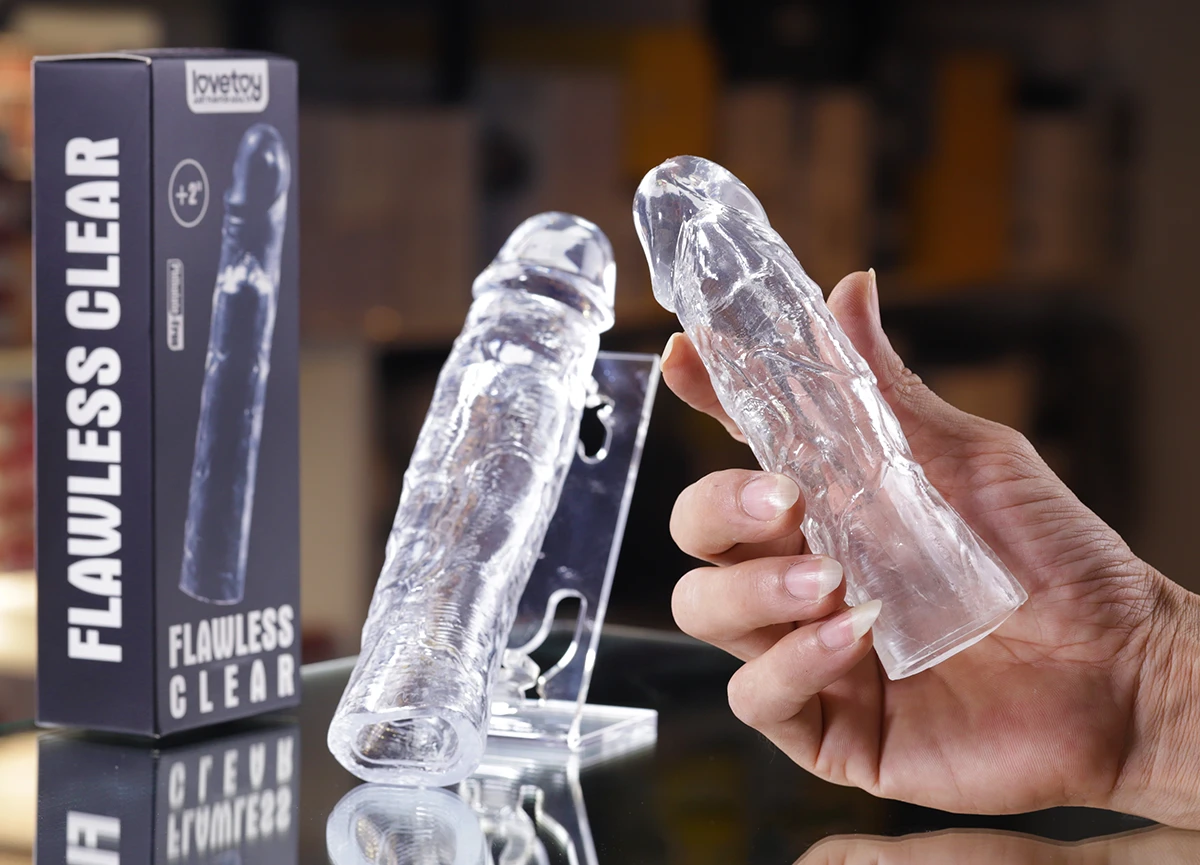  Shop bán Lovetoy Flawless Clear bao đôn tăng kích thước trong suốt mềm mại nhập khẩu