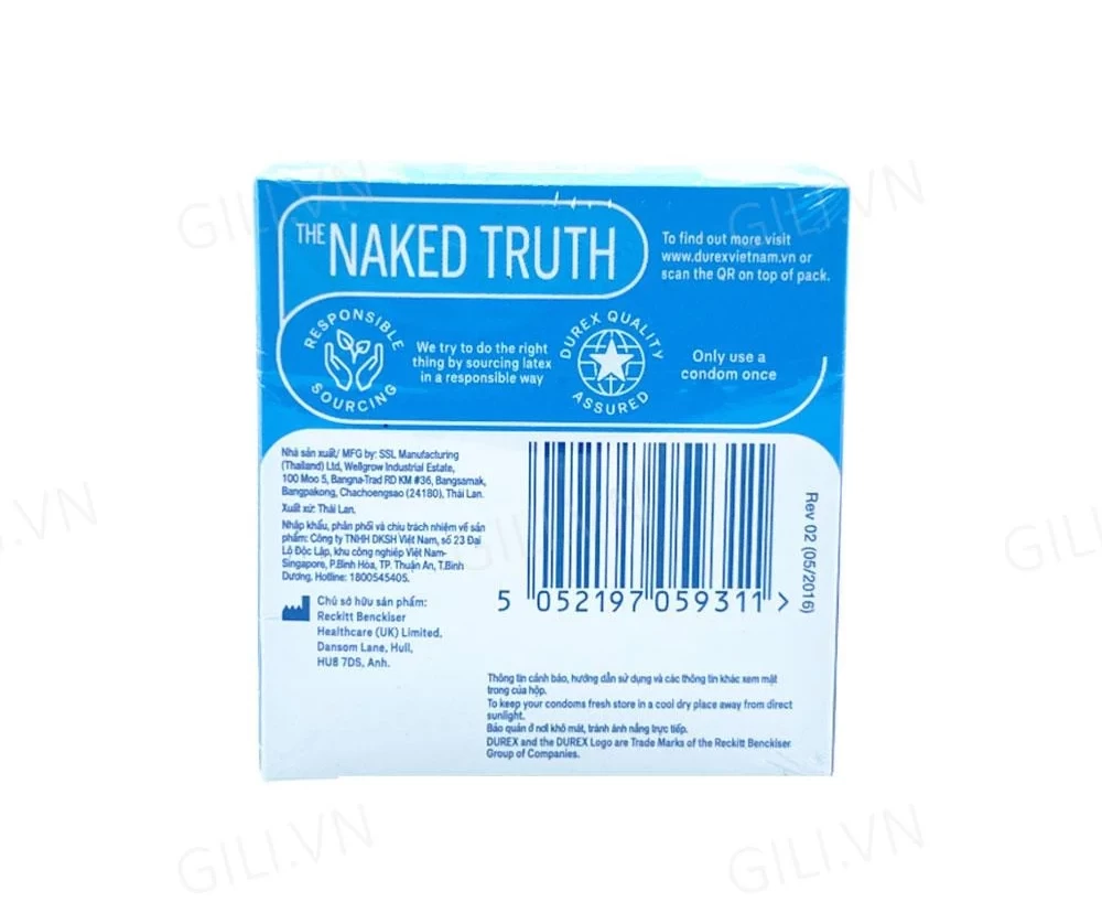 Bao cao su Durex Chocolate Strawberry hương thơm ngọt ngào an toàn