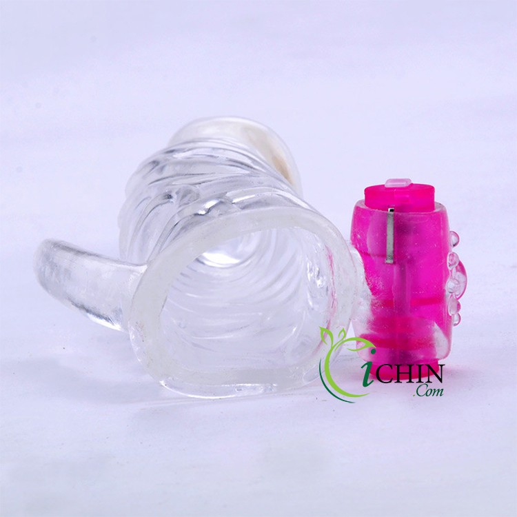 Penis Sleeve Vibrating Delay Enlarging Soft Silicone