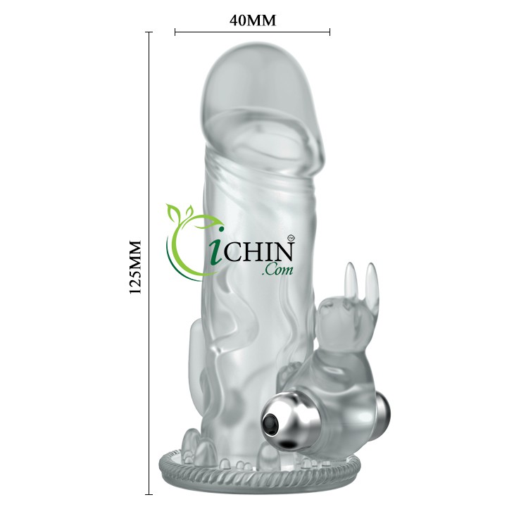 Brave Man Vibrating Extension Condom for Intense Pleasure