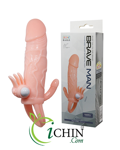 Braveman Ringer Condom with Vibrating Dual Stimulation