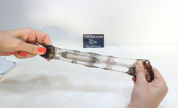 Men Extension Ribbed Vibrating Ring With Powerful Mid Vibration