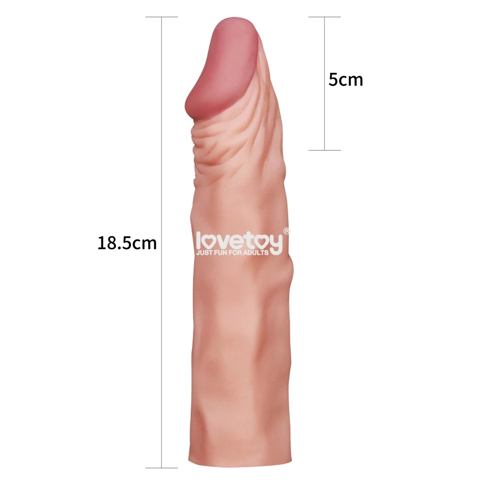 Lovetoy Pleasure X-Tender Soft Transparent Vibrating Condom