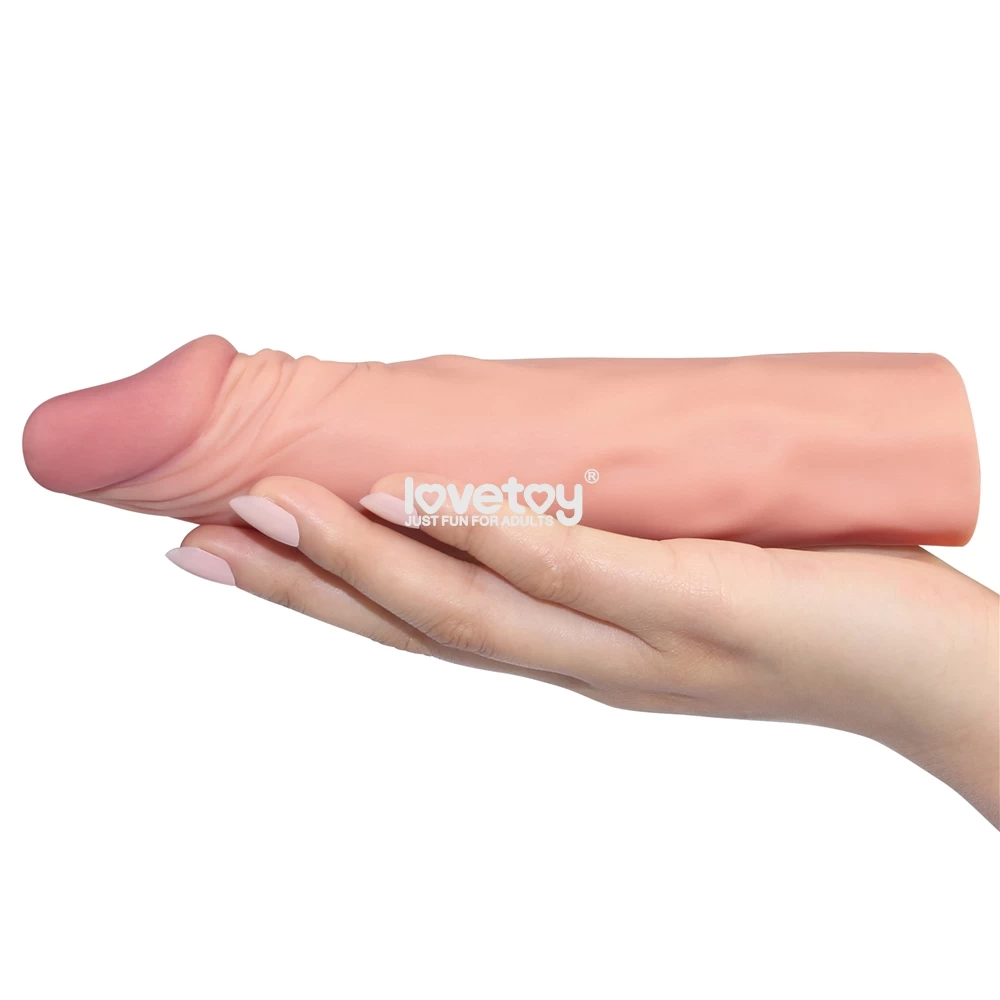 Lovetoy Pleasure X-Tender Soft Transparent Vibrating Condom