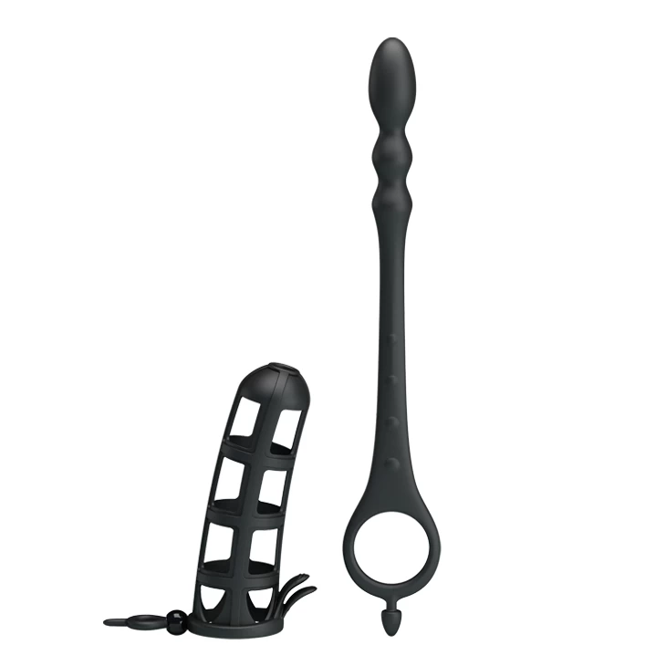 Pretty Love Hercules Mesh Strap-On Anal Silicone Toy
