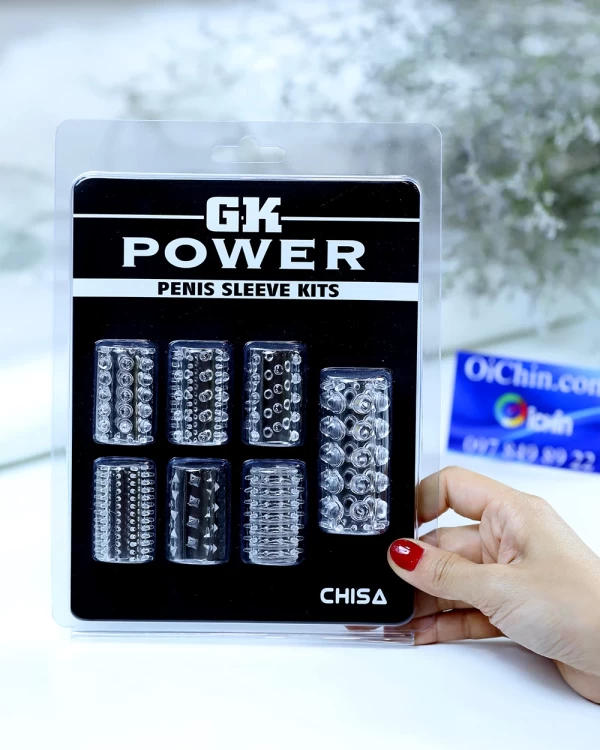 Bao cao su gai mềm Chisa GK Power 7 kích cỡ tăng khoái cảm cuộc yêu 