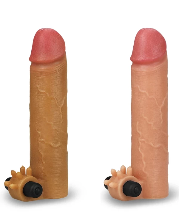 Bao cao su đôn dên rung Lovetoy Nature Extender gai mềm 