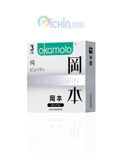 Bao cao su Okamoto Skinless Skin Purity siêu mỏng Nhật Bản 