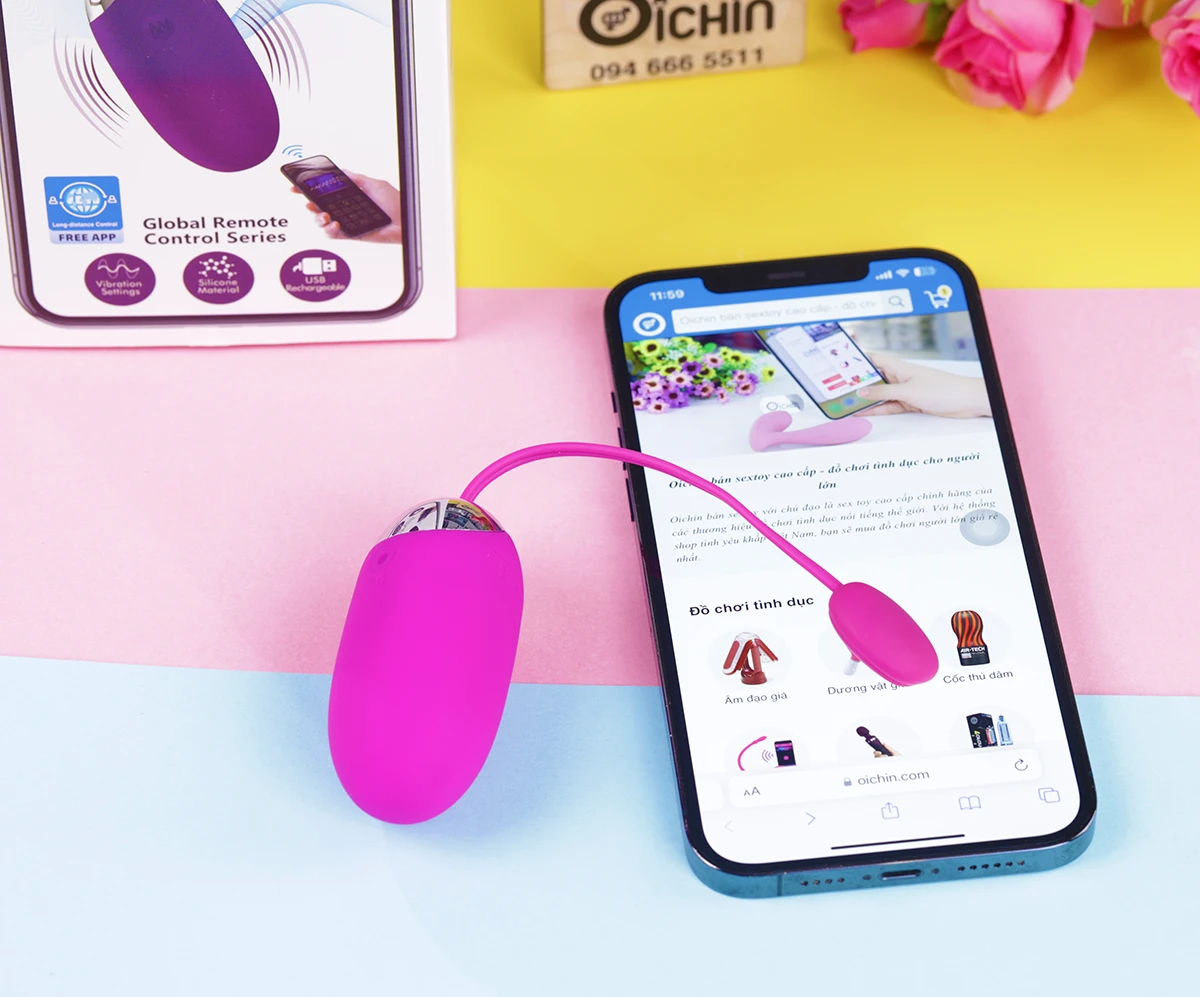 Trứng rung Pretty Love Abner Bluetooth 12 chế độ rung mượt