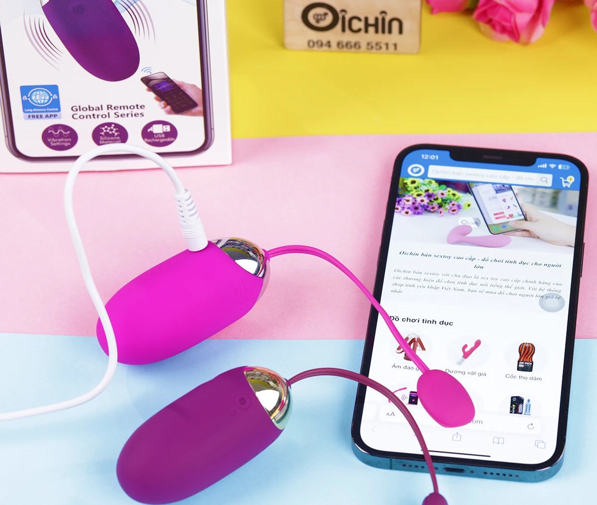 Trứng rung Pretty Love Abner Bluetooth 12 chế độ rung mượt