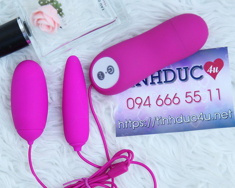 Pretty Love Irma trứng rung 2 đầu silicone mềm mịn rung cực mạnh