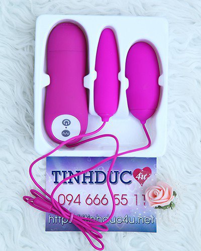 Pretty Love Irma trứng rung 2 đầu silicone mềm mịn rung cực mạnh