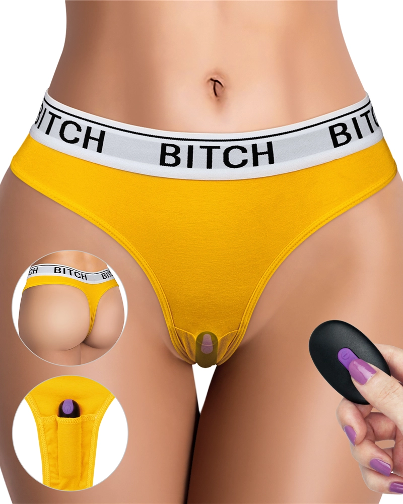 Lovetoy Bitch quần chíp rung điều khiển từ xa tăng khoái cảm nữ