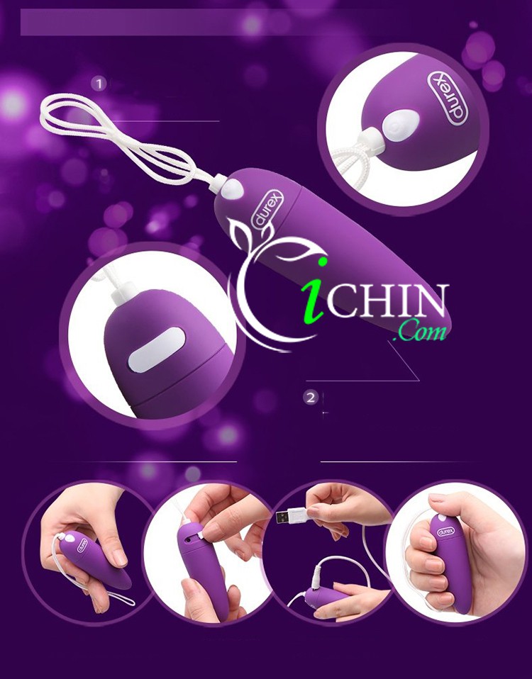 Trứng rung Durex S Viber nhỏ gọn sạc pin siêu mạnh, chống nước
