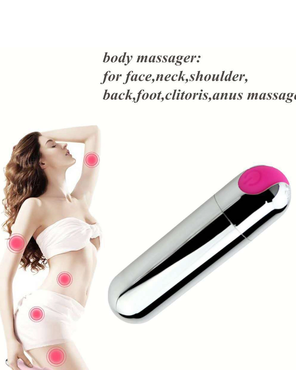 Yeain mini Vibrator 10 chế độ rung mạnh sạc tiện lợi kích thích