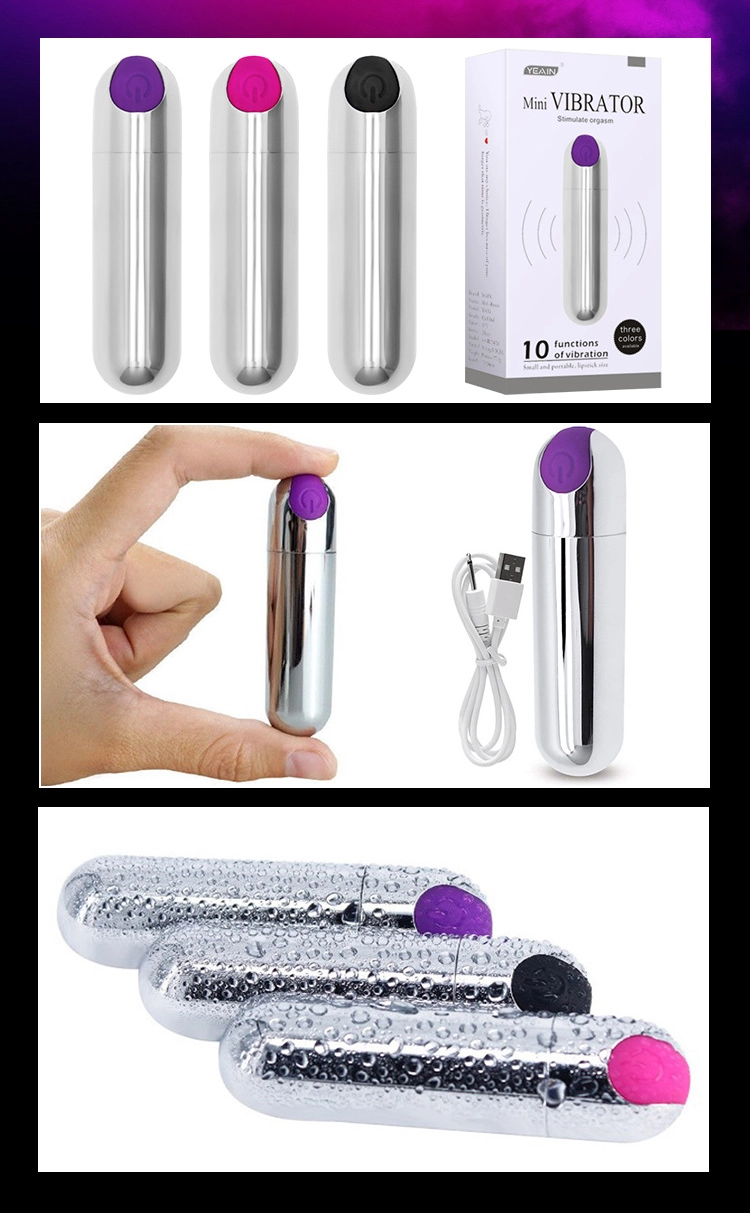 Yeain mini Vibrator 10 chế độ rung mạnh sạc tiện lợi kích thích
